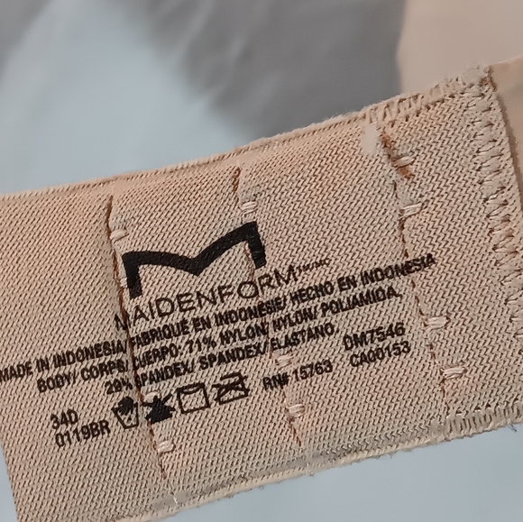 34D Maidenform One Fabulous Fit 2.0 Wireless Womens Bra DM7546 Nude - Picture 8 of 8